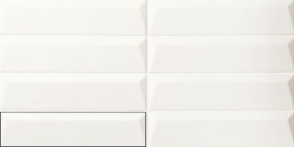 Three-D Cups Snow - Wandtegels Effen | Lapy