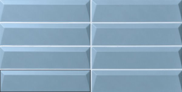 Three-D Cups Blue - Wandtegels Effen | Lapy