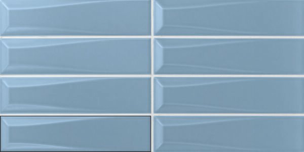 Three-D Pyramid Blue - Wandtegels Effen | Lapy