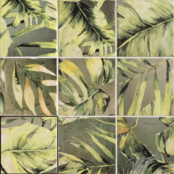 Sintra Areca Olive Green Mix - Wandtegels Effen | Lapy