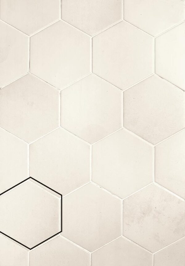 Sintra Hexagon Ice White - Wandtegels Effen | Lapy