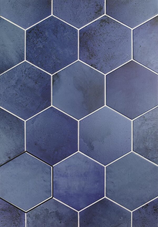 Sintra Hexagon Misty Blue - Wandtegels Effen | Lapy