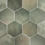 Sintra Hexagon Olive Green - Wandtegels Effen | Lapy