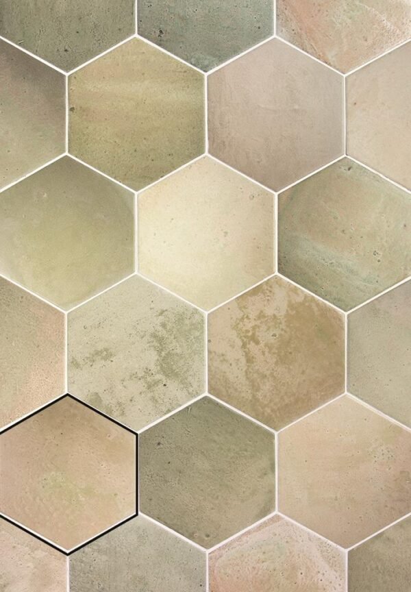 Sintra Hexagon Sand - Wandtegels Effen | Lapy