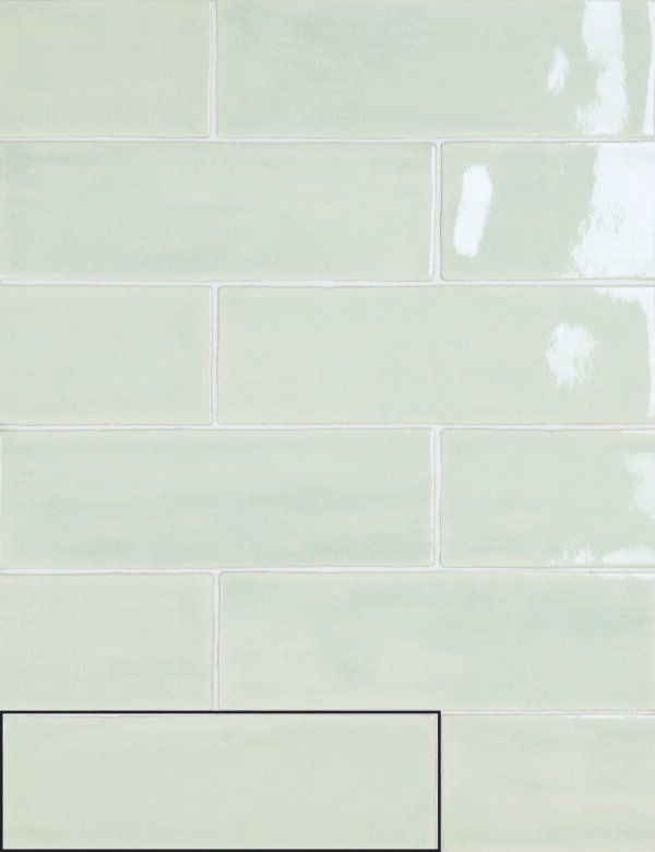 Nour Pastel Green - Wandtegels Effen | Lapy