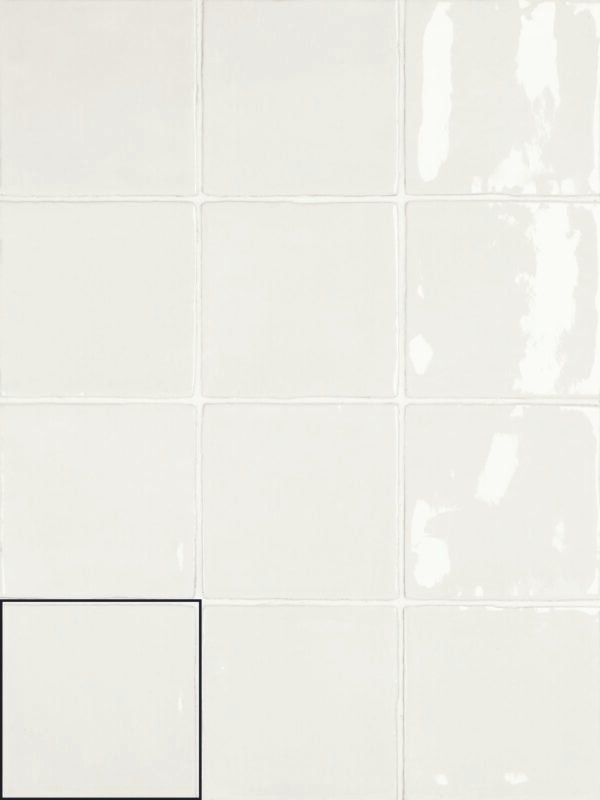 Nour White - Wandtegels Effen | Lapy