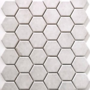 Authentic Hexagon White - Mozaïek Patroon | Lapy