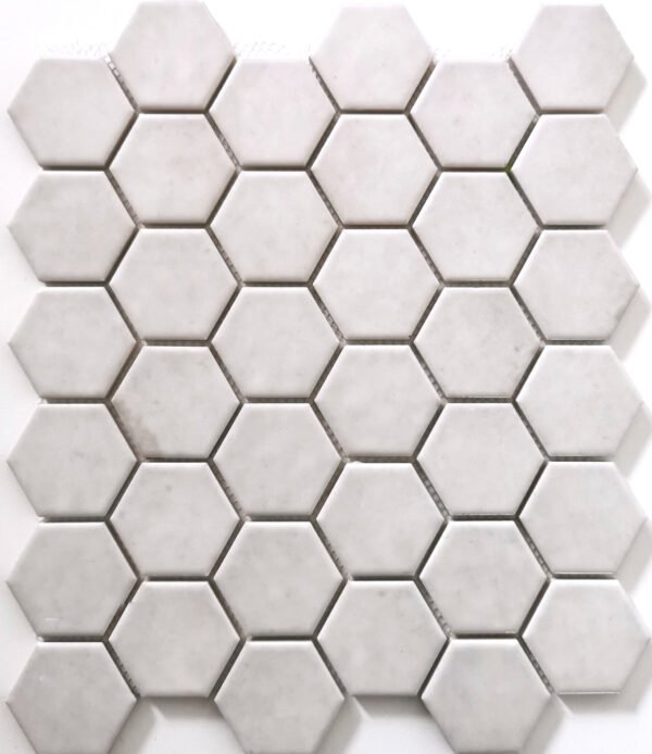 Authentic Hexagon White - Mozaïek Patroon | Lapy