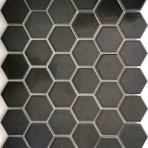 Authentic Hexagon Black - Mozaïek Patroon | Lapy