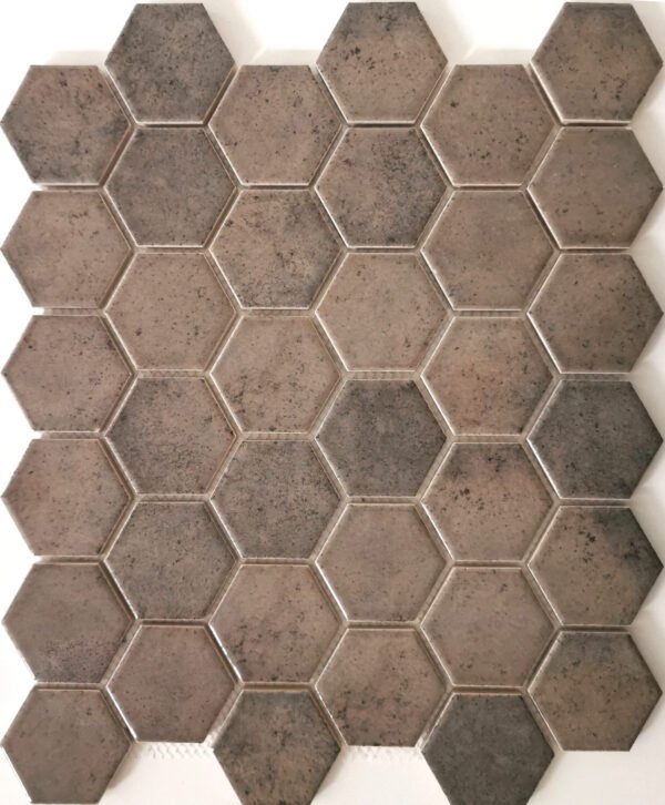 Authentic Hexagon Warm Grey - Mozaïek Patroon | Lapy