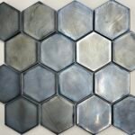 Valkery Hexagon Black - Mozaïek Metaallook | Lapy