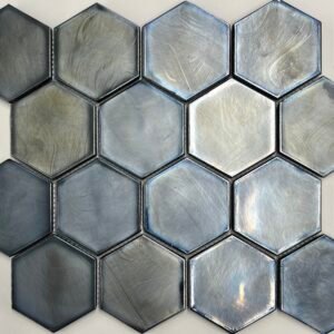 Valkery Hexagon Black - Mozaïek Metaallook | Lapy