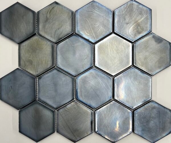 Valkery Hexagon Black - Mozaïek Metaallook | Lapy