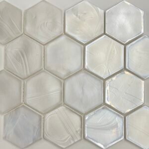 Valkery Hexagon White - Mozaïek Metaallook | Lapy