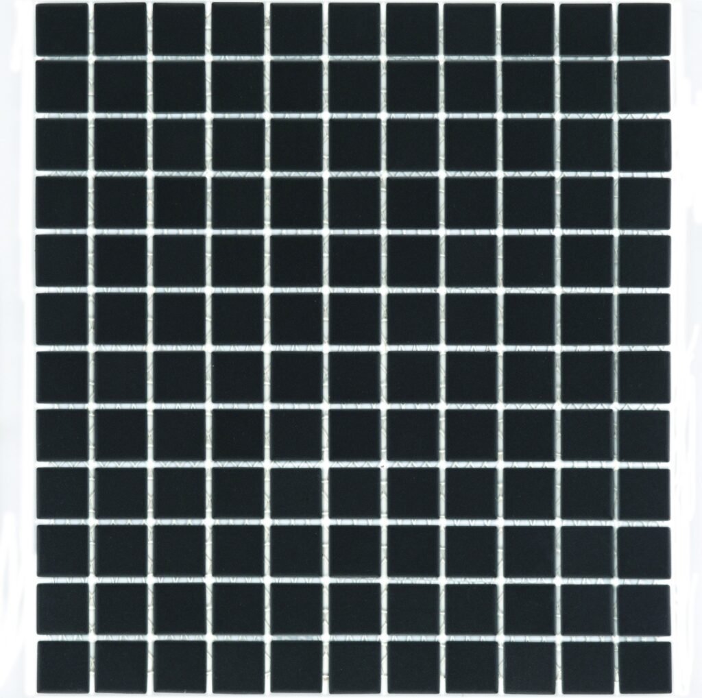 Mozaïek Zwart mat 2;5x2;5x0;5