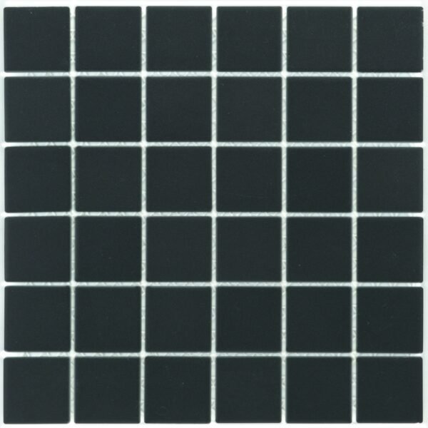 Mozaïek Zwart mat 4;6×4;6×0;5 - Mozaïek Patroon | Lapy