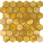 ** Mozaïek Hexagon RVS Gold 30x30x0;8 - Mozaïek Patroon | Lapy