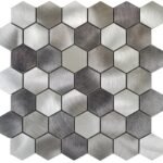 ** Mozaïek Hexagon RVS Silver 30x30x0;8 - Mozaïek Patroon | Lapy