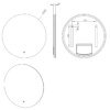 Malaga spiegel rond met LED, Dimbaar 60cm - Spiegels | Lapy