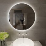 Malaga spiegel rond met LED, Dimbaar 80cm - Spiegels | Lapy