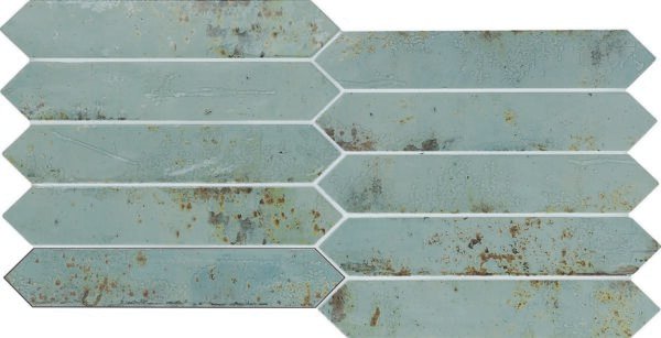 Picket Grunge Aqua - Wandtegels Effen | Lapy