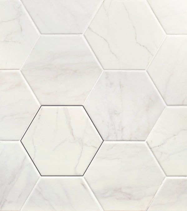 Verona Hexagon White - Wandtegels Marmerlook | Lapy