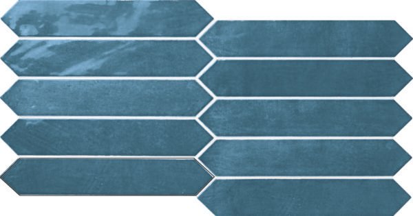On Dark Blue Gloss - Wandtegels Effen | Lapy