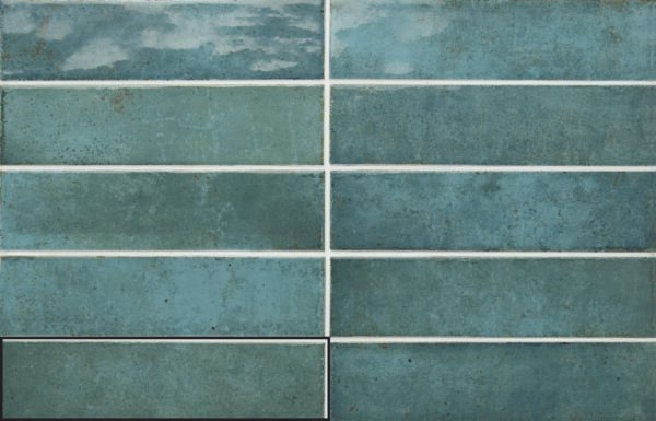 Ecstasy Turquoise - Wandtegels Metaallook | Lapy
