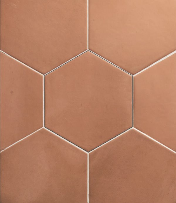 Clay Hexagon Salmon