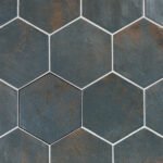 Magnetism Hexagon Blue - Wandtegels Metaallook | Lapy