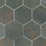 Magnetism Hexagon Green - Wandtegels Metaallook | Lapy