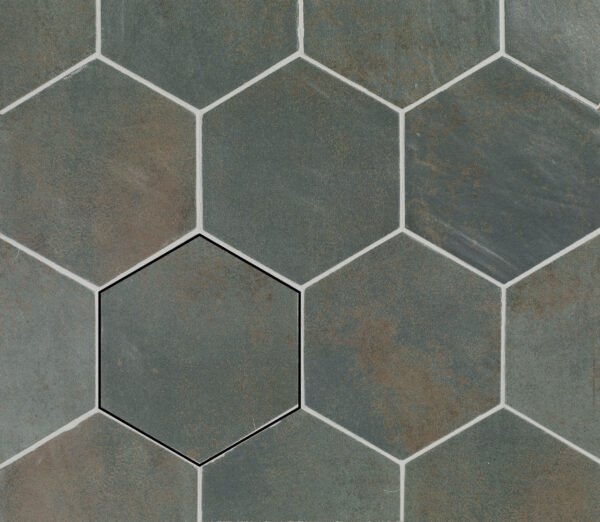 Magnetism Hexagon Green - Wandtegels Metaallook | Lapy