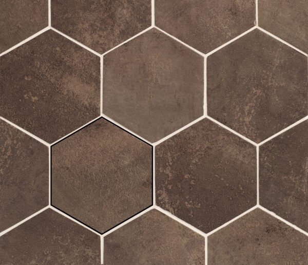 Magnetism Hexagon Corten - Wandtegels Metaallook | Lapy