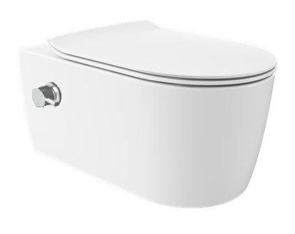 WC Solid Wit glans met Bidet incl softclose zitting
