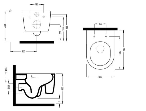WC Solid Wit glans met Bidet incl softclose zitting - Wandclosets | Lapy
