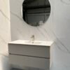Valencia 100cm Chroom grijs met wastafel - Badmeubels | Lapy