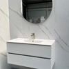 Valencia 100cm wit glans met wastafel - Badmeubels | Lapy