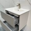 Valencia 60cm Chroom grijs met wastafel - Badmeubels | Lapy