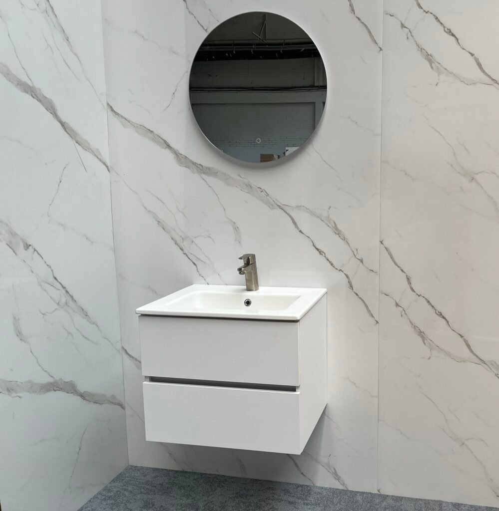 Valencia 60cm wit mat met wastafel