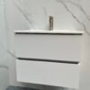 Valencia 60cm wit mat met wastafel - Badmeubels | Lapy