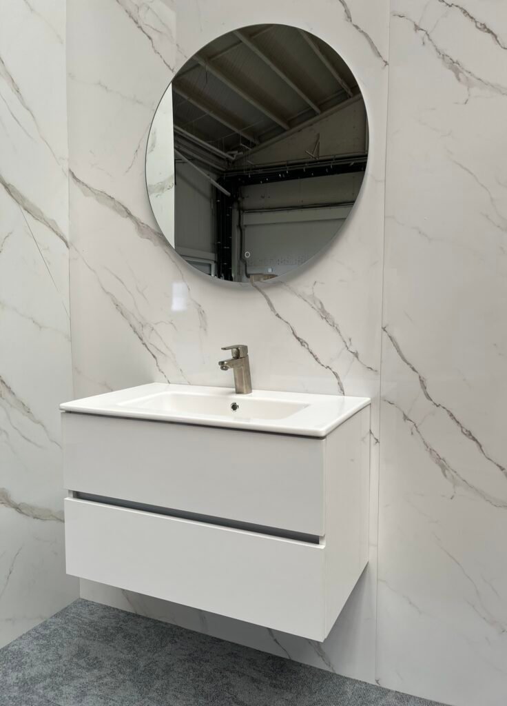 Valencia 80cm wit glans met wastafel