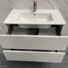 Valencia 80cm wit glans met wastafel - Badmeubels | Lapy