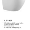WC.1002 Dakota Wandtoilet Randloos - Wandcloset rimfree | Lapy