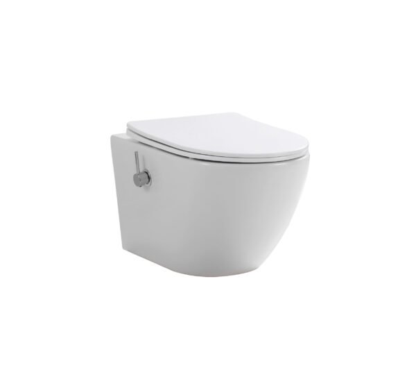 WC.2001 Kansas Wandtoilet Tornado-Flush met bidetkraan - Wandcloset turbo flush | Lapy