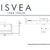 ISVEA 101 cm SISTEMA-T WASTAFEL 1 KRAANGAT - Wastafels | Lapy