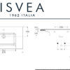 ISVEA 81 cm SISTEMA-T WASTAFEL 1 KRAANGAT - Wastafels | Lapy