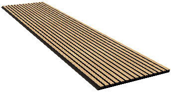 Eurostone Akoestisch Wandpaneel 240x60 Black Oak