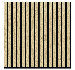 Eurostone Akoestisch Wandpaneel 60x60 Light Oak (zwart vilt)