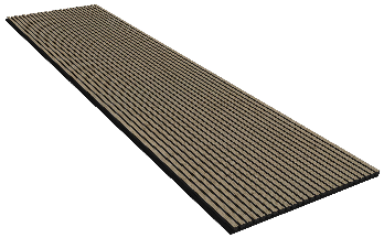 Eurostone Akoestisch Wandpaneel Pro 240x60 Ebony