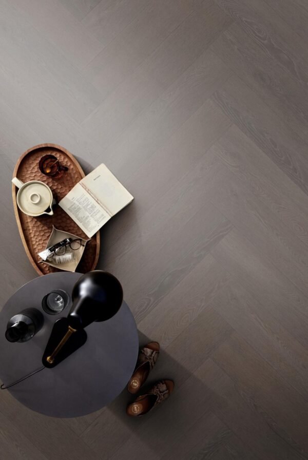 Herringbone dryback charcoal - PVC Vloeren | Lapy